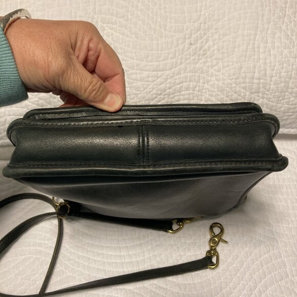 Vintage Y2K COACH Black Leather Station Bag No. 5007 - Picture 16 of 16